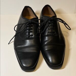 Henry Ferrera Black Leather Oxfords